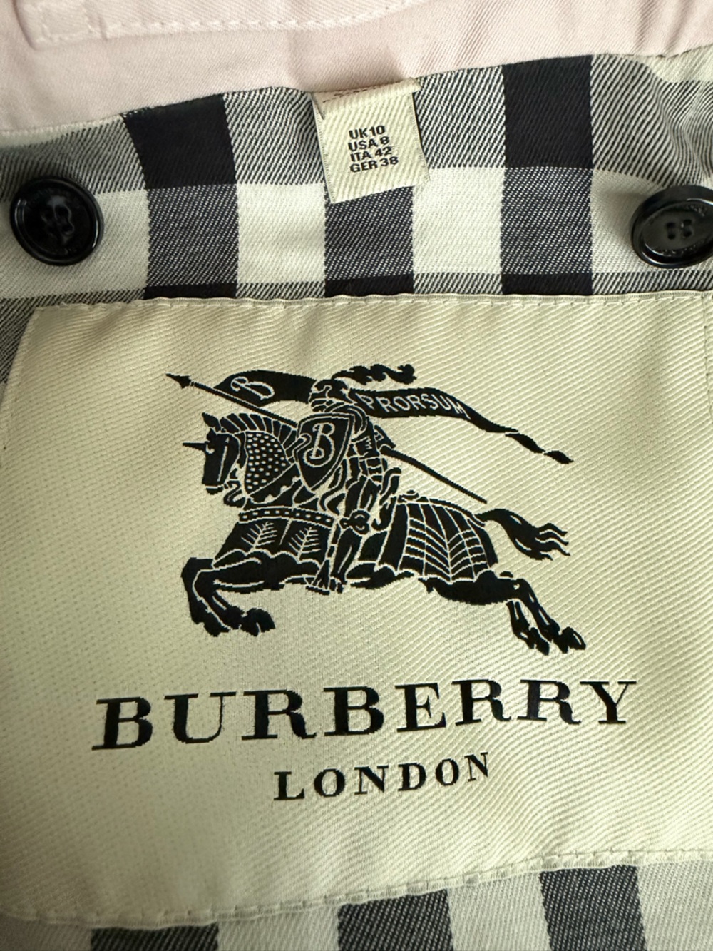 BURBERRY LONDON | Pink Heritage Trench Coat Belted Wool Cashmere Liner US 8 - Picture 10 of 16